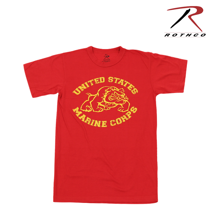 로스코 빈티지 U.S. 마린 불독 레드 티셔츠 11
