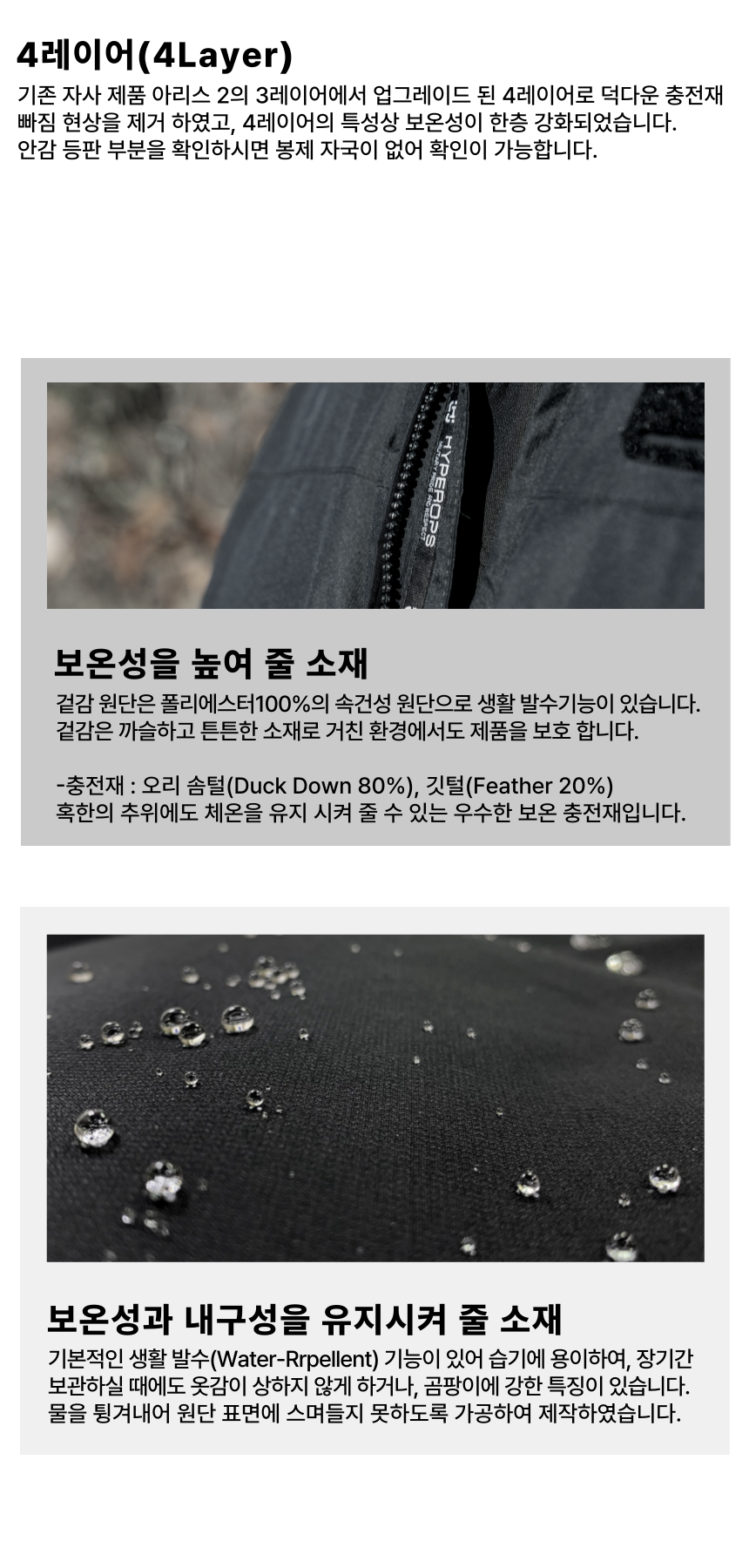 하이퍼옵스 아리스 2.5 다운 자켓 20