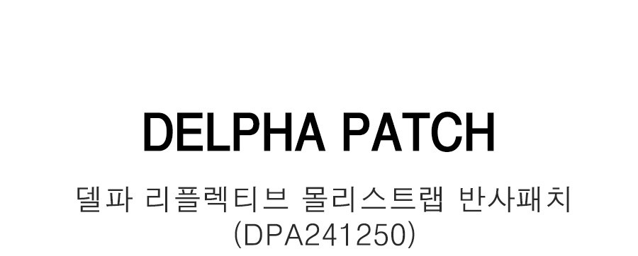 델파 리플렉티브 몰리스트랩 반사패치 DPA241250 8