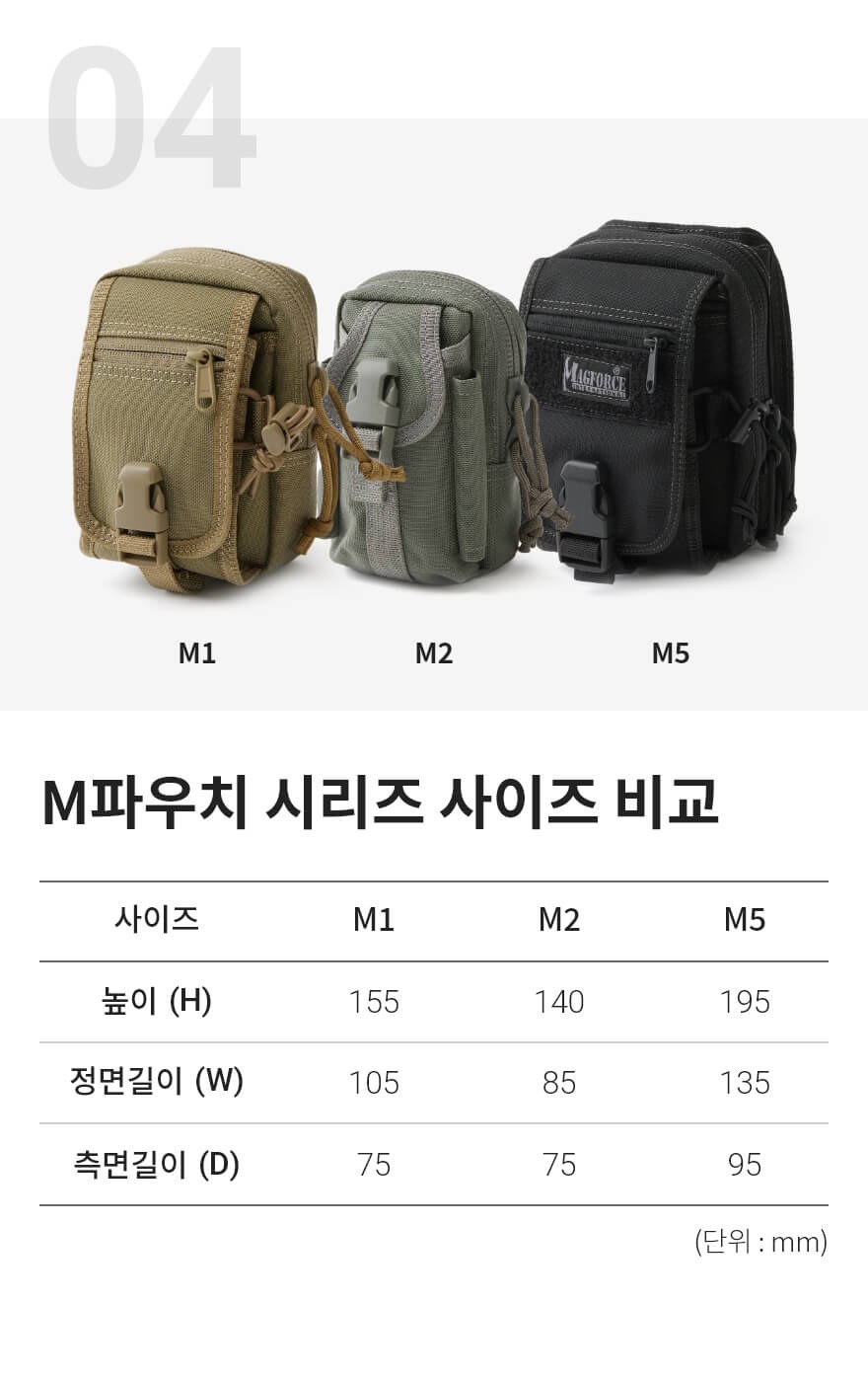 맥포스 M2 전술 파우치 14