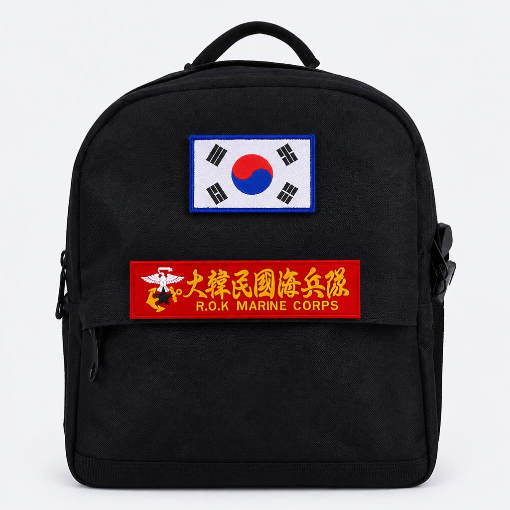 군화와고무신 대한민국 해병대 한자 PVC 실리콘 패치 빨강 PC018