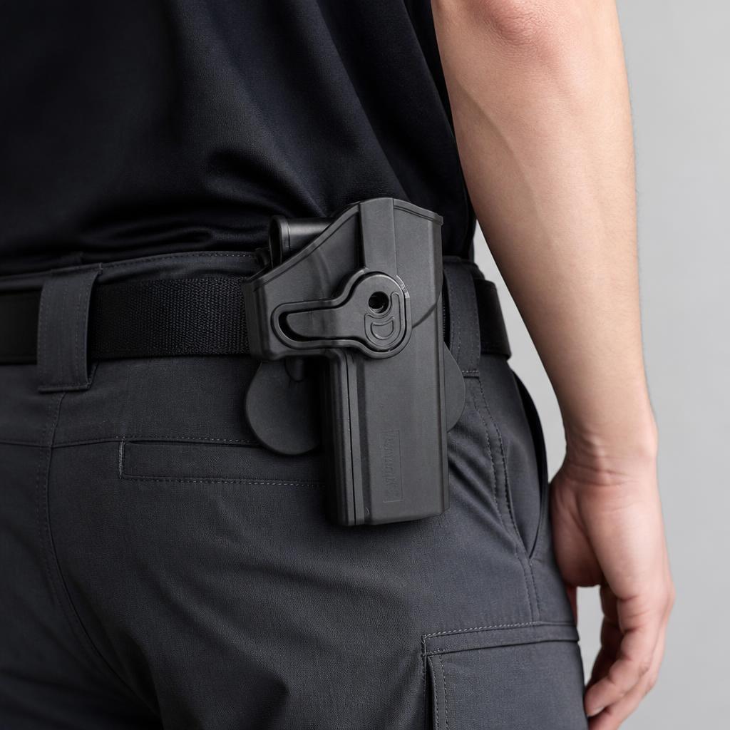 아모맥스 M17/P320 풀사이즈 택티컬 홀스터 블랙