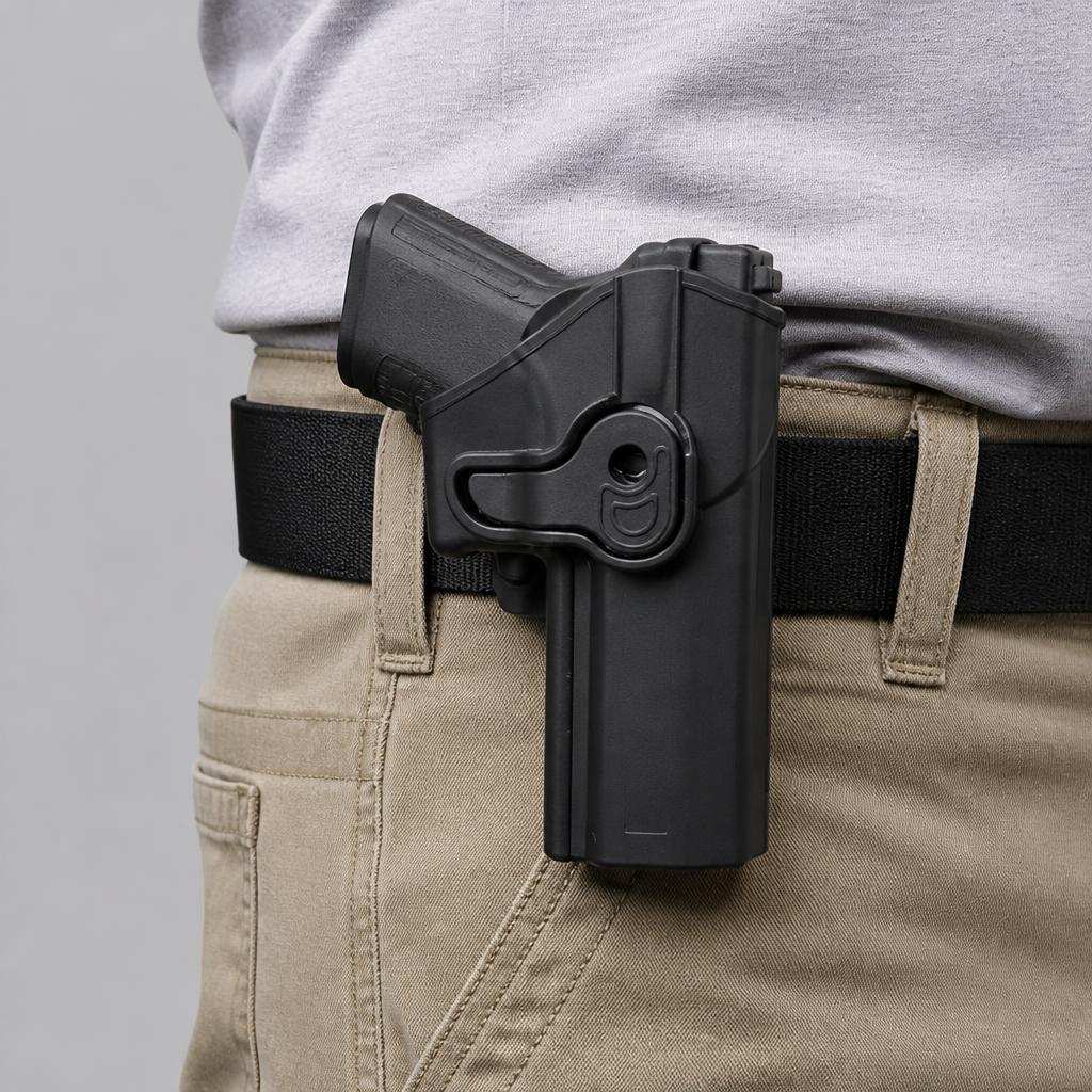 아모맥스 M17/P320 풀사이즈 택티컬 홀스터 블랙