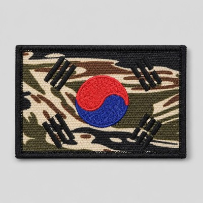 쿠닌 타이거 스트라이프 태극기 패치