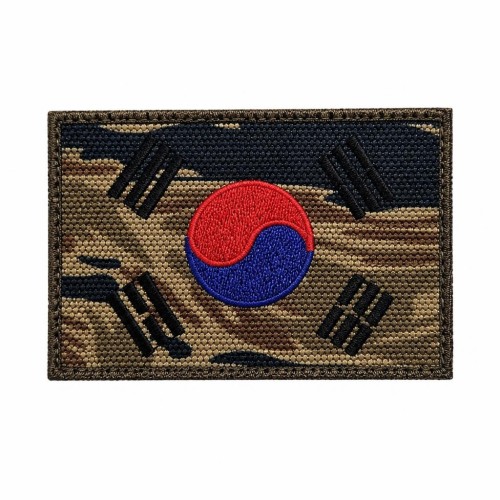 쿠닌 탄 타이거 스트라이프 태극기 패치