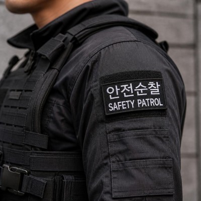 군화와고무신 PL007 안전순찰 패치