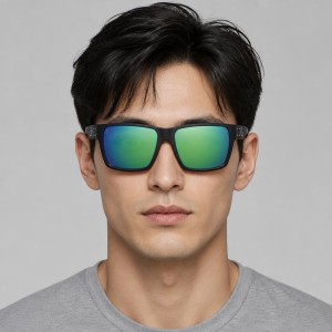 가토즈 머라더 검정 프레임 은색 로고 그린미러 OPZ 선글라스