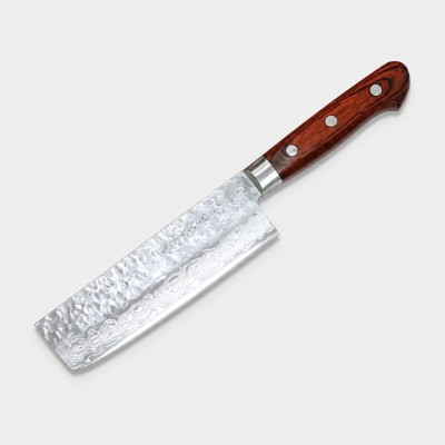 카네쯔네 해머드 다마스커스 우수바 나이프 160mm